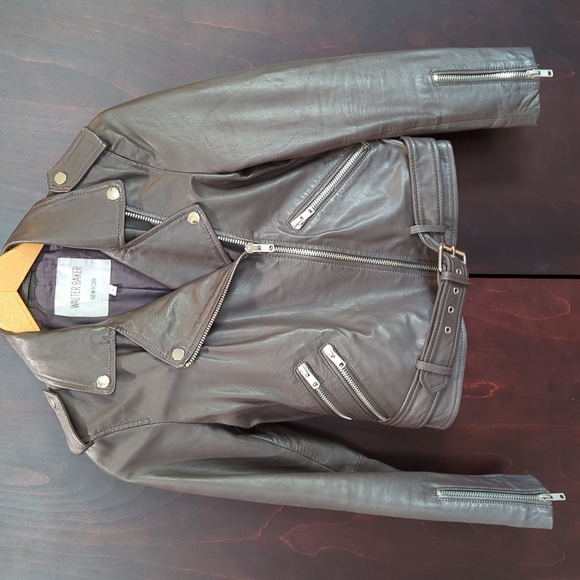 Walter Baker Jackets & Coats Walter Baker Leather Moto Jacket M